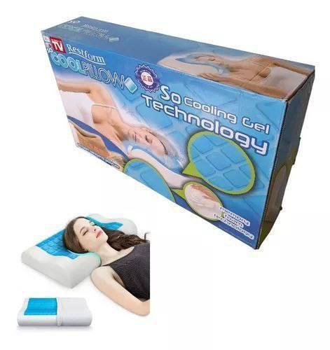 Almohada Ortopédica Ergonómica "Deep Sleep" con Gel Criogénico